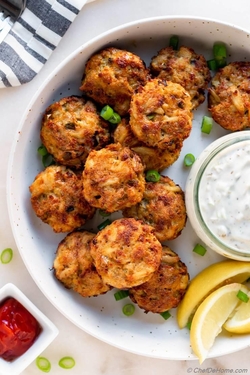 Crab - Mini crab cakes baked in muffin tins recipes