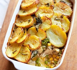 Chicken hotpot with potato topping mary berry recipes - Chicken amp