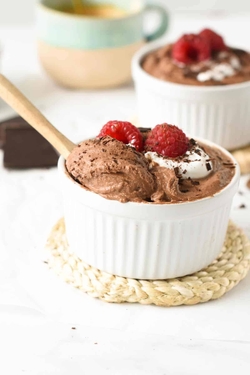 Desserts - Silken tofu chocolate mousse with cocoa powder recipes